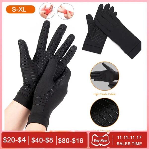 Guantes deportivos para hombre, para correr, conducir, fibra de cobre, LICRA, pantalla táctil, dedos completos, para correr, deportes, guantes cálidos para ciclismo de invierno