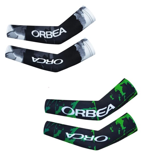 Mangas deportivas con protección solar para hombre y mujer, manguitos de ciclismo ORBEA ORCA, calentadores de brazos para bicicleta de carretera, Ropa de Ciclismo UAE Pro, fundas para brazos para exteriores