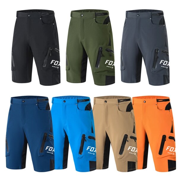 Pantalones cortos BAT FOX MTB para hombre, pantalones cortos para bicicleta de montaña todoterreno DH, pantalones cortos para motocicleta, pantalones cortos para deportes al aire libre, pantalones para descenso de secado rápido