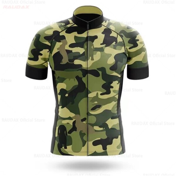 Camisetas de ciclismo para hombre, camisetas de manga corta de camuflaje para ciclismo, ropa para bicicleta de montaña de verano, camisetas transpirables para montar en bicicleta de carretera