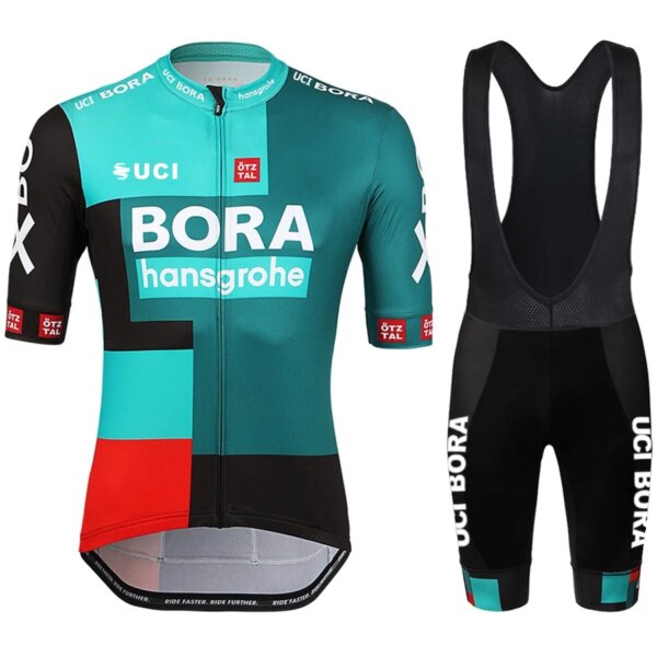 Traje de ciclismo para hombre, traje para bicicleta, pantalones cortos para bicicletas UCI BORA, ropa deportiva de verano 2023, uniformes con pechera, conjuntos para hombres, equipo