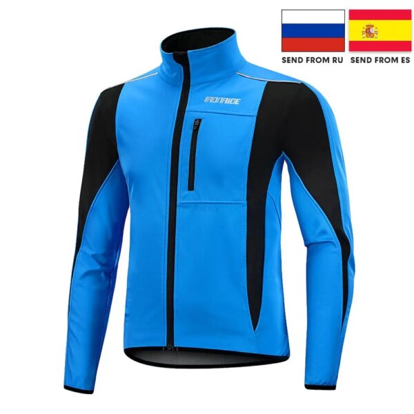 Chaqueta cortavientos de ciclismo para hombre, chaqueta para parabrisas de bicicleta para mujer, chaqueta cálida de lana a prueba de viento para bicicleta, para correr, entrega en España