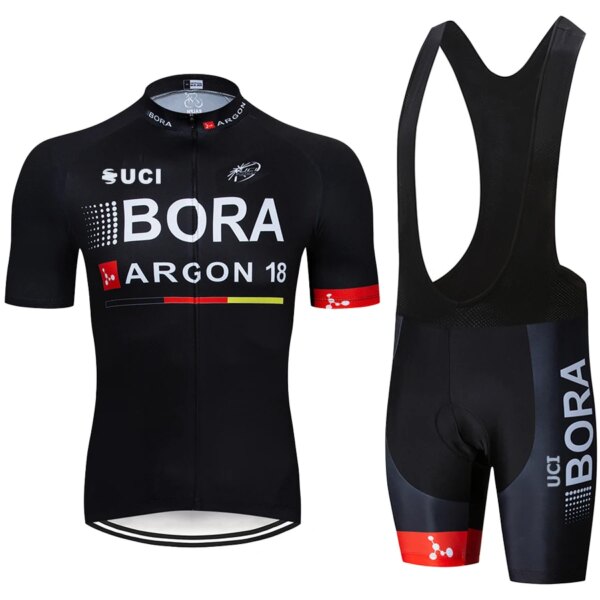 Pantalones cortos de ciclismo de montaña para hombre, ropa UCI BORA, Jersey de verano para bicicleta, uniforme, camisa profesional de Gel, disfraz 2023