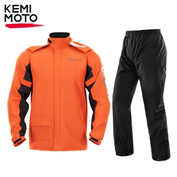 Chubasqueros para hombre para ciclismo, chaqueta impermeable dividida, pantalones, chubasquero para motocross, chubasquero para ciclista, traje, ropa transpirable suave