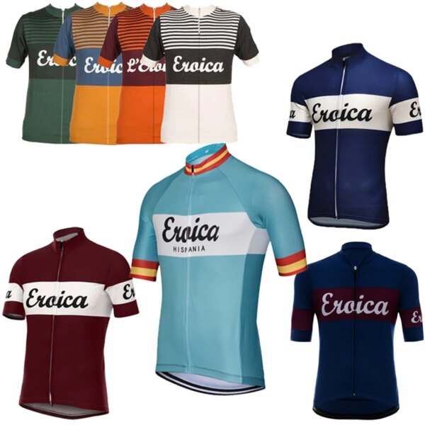 Jersey de ciclismo Retro para hombre, ropa para bicicleta de HISPANIA, ropa para bicicleta, manga corta, elección arbitraria personalizable