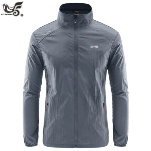 Ropa de calle para hombre, chaquetas de protección solar de verano para deportes, ciclismo, abrigos finos para senderismo y pesca, chaqueta masculina para hombre, ropa de marca