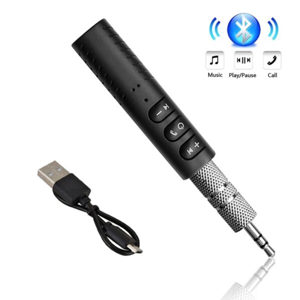 Mini adaptador receptor inalámbrico Bluetooth 5,0, conector de 3,5mm para música de coche, Audio MP3, Aux A2dp, adaptador receptor de auriculares, manos libres