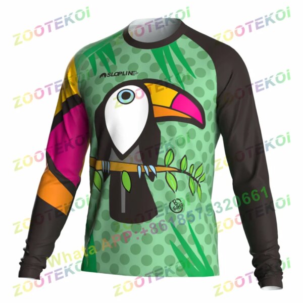 Camiseta de carreras de Enduro para Motocross, ropa de secado rápido para motocicleta, camisetas MTB, Jersey de ciclismo de manga larga para descenso BMX DH