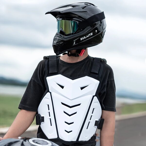 Armadura corporal para montar en Motocross, chaqueta para motocicleta, chaleco, Protector trasero para el pecho, equipo de protección para moto de cross todoterreno