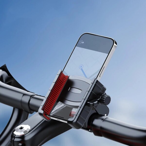 Soporte para teléfono de bicicleta y motocicleta, soporte para teléfono móvil para manillar de bicicleta, patinete para cochecito para iPhone y teléfonos inteligentes de 4,7 a 7 pulgadas