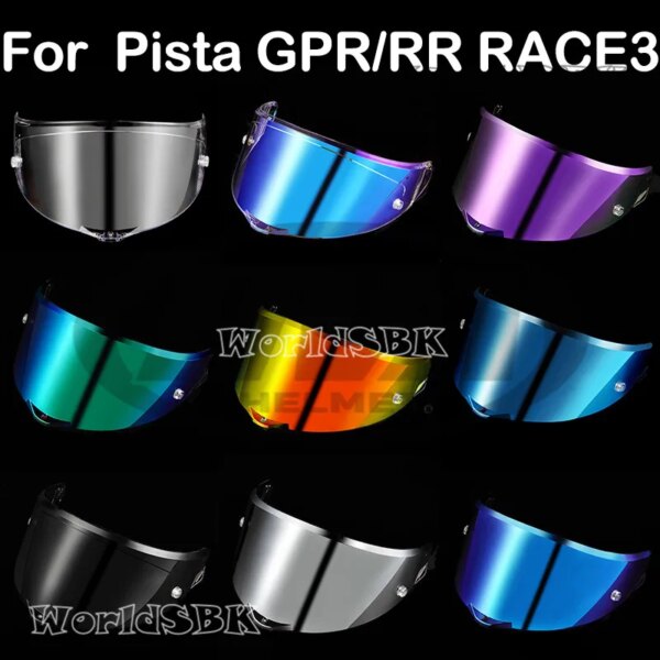 Máscara completa para motocicleta, visera, Estuche para gafas para PISTA GP R GP RR Corsa R Corsa RR RACE3