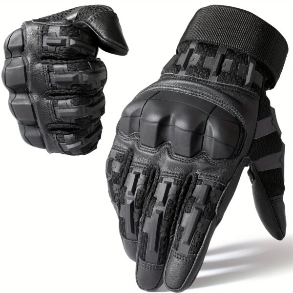 Guante de dedo completo para motocicleta, guantes tácticos de malla transpirable con pantalla táctil, guantes deportivos para tiro, caza, Airsoft, Moto, Motocross