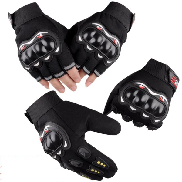 Guantes de moto transpirables con dedos cerrados, guantes de carreras para deportes al aire libre, Crossbike, guantes de moto para hombre