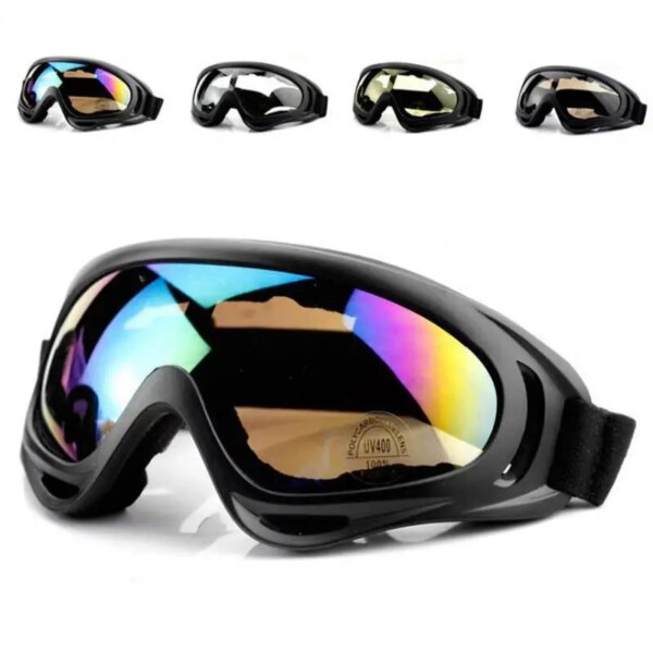 Gafas de motociclismo, gafas de sol antiarena para Motocross, gafas deportivas para esquí y patinaje, a prueba de viento y polvo, equipo de protección UV 400