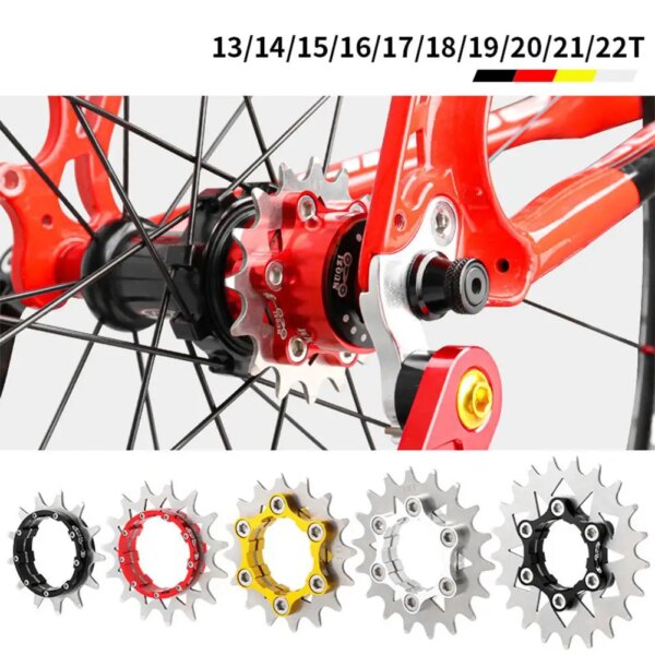 Rueda libre para bicicleta de montaña, 13/14/15/16/17/18/19/20/21/22t, piñón de bicicleta de marcha única, Cassette Cog, pieza de aleación de aluminio, producto en oferta