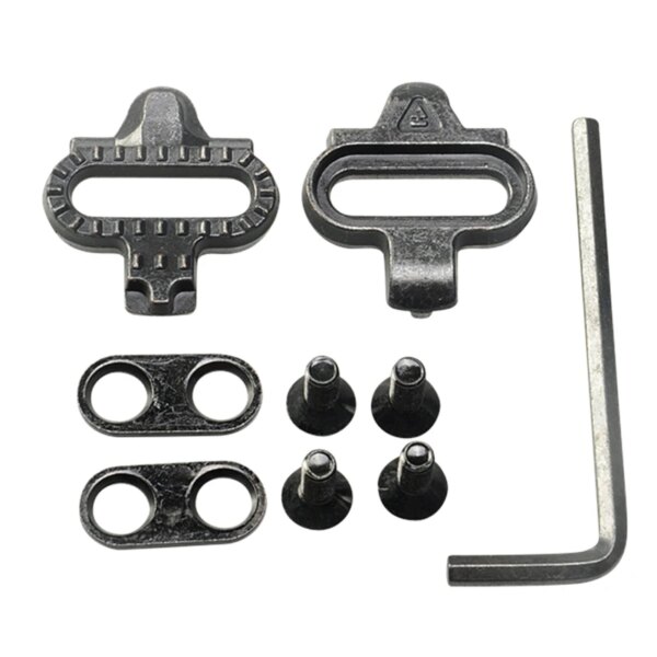 Calas para zapatos de bicicleta de montaña, Kit de calas para Shimano SH51 SPD MTB, Calas Tocas, calzado de ciclismo, calas para Pedal de liberación múltiple