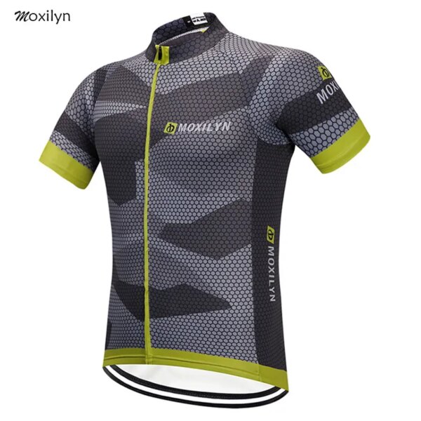 Moxilyn Ciclismo Jersey Top manga corta Ciclismo de carreras Ropa verano secado rápido transpirable Ropa Ciclismo MTB bicicleta Ropa hombre