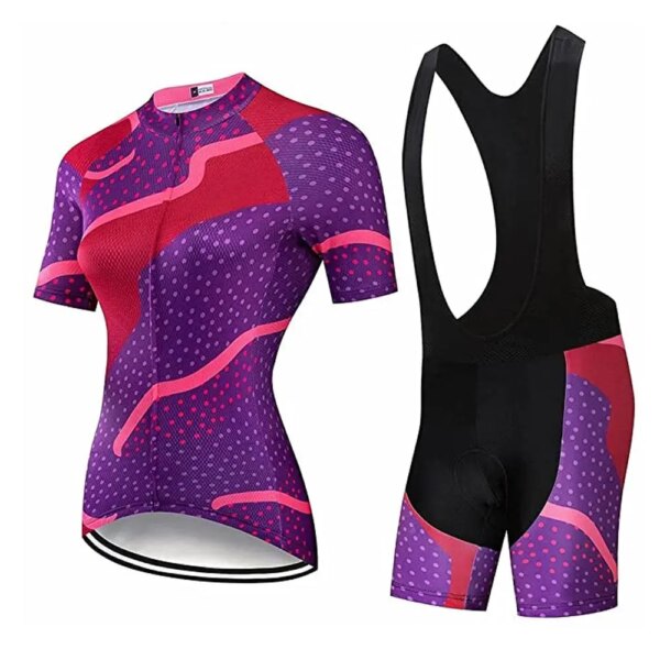 Moxilyn Pro-Conjuntos de camisetas de ciclismo para mujer, ropa de ciclismo de montaña transpirable, uniforme de bicicleta de verano