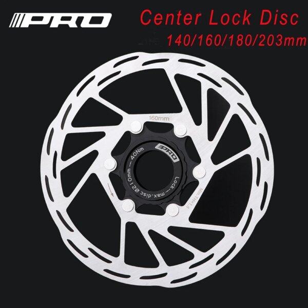 Disco de freno de bloqueo central para bicicleta de montaña, 140mm, 160mm, 180mm, 203mm, disco de refrigeración por disipación de calor para freno de disco Shimano Sram