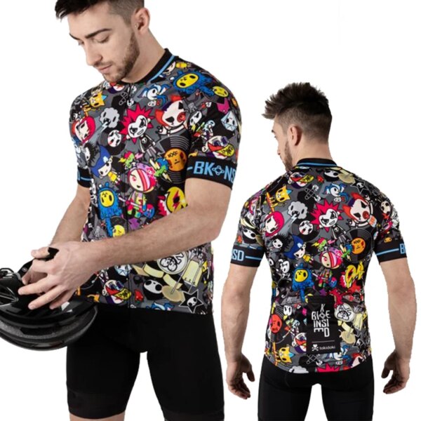 Nueva camiseta de ciclismo, ropa estampada para bicicleta, ropa para bicicleta, camisetas de manga corta