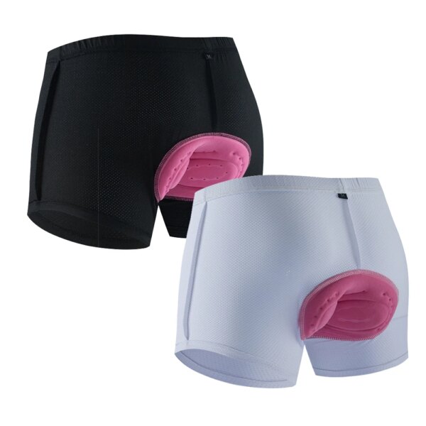 Nuevos pantalones cortos de Ciclismo de GEL rosa con almohadilla transpirable a prueba de golpes para mujer, ropa interior de Ciclismo, Culotte, pantalones cortos de Ciclismo