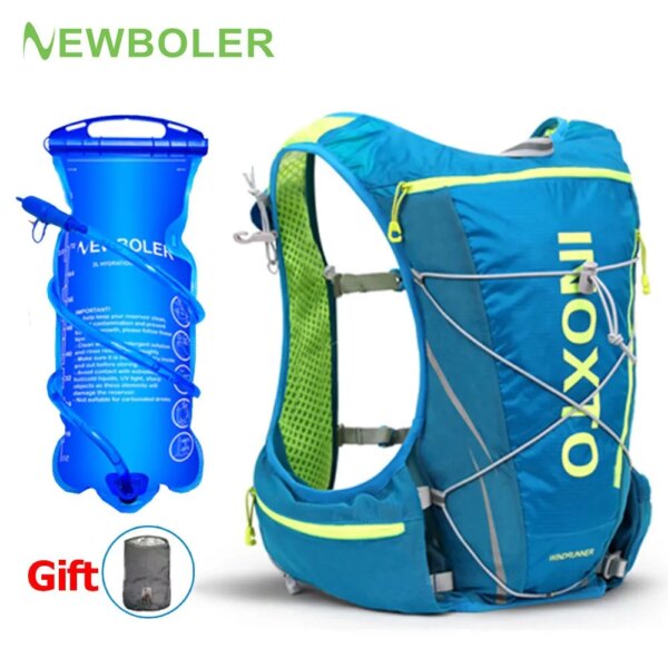 NEWBOLER Mochila Chaleco Hidratante para Correr 8L, Mochila Hidratante para Ciclismo Senderismo Maratón Hidratante, con Bolsa de Agua de 2L