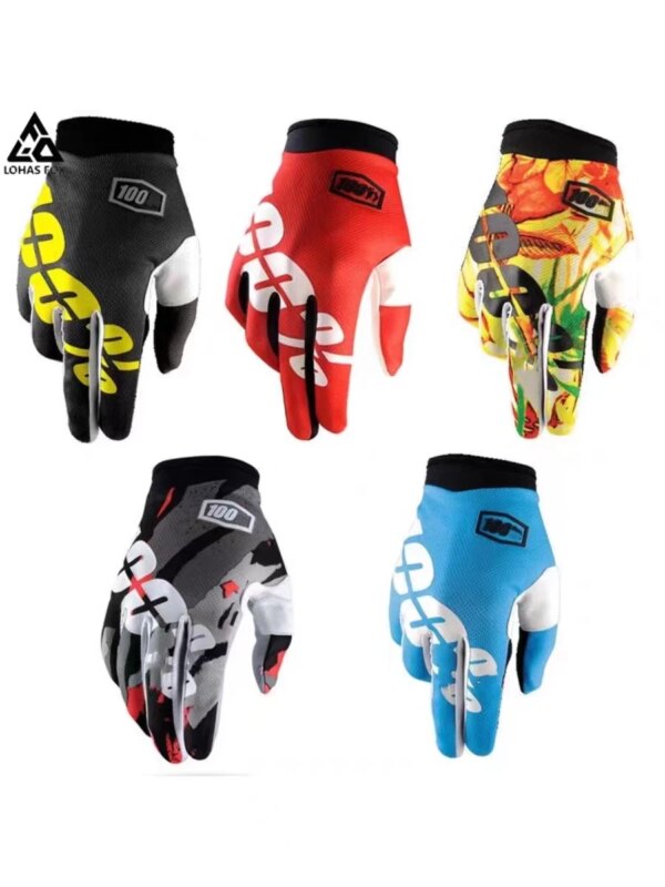 Nuevo 100 guantes de dedo largo todoterreno para deportes al aire libre ciclismo