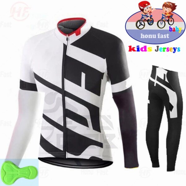 Nuevo 2022 niños MTB manga larga Ciclismo Jersey equipo Ciclismo ropa niños Ciclismo conjunto niñas PRIMAVERA/otoño Mallot Ciclismo Hombre