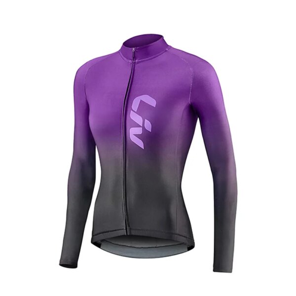 Nuevo 2022 LIV Invierno Ciclismo Mujer manga larga Jerseys cálidos Chaqueta Mtb Maillot Ciclismo Hombre bicicleta ropa térmica de lana