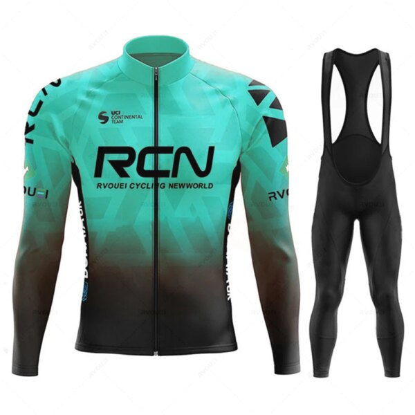 Conjunto de Jersey y pantalones de Ciclismo Rcn para hombre, conjunto de Ropa de Ciclismo de montaña, traje de Ciclismo de manga larga, otoño, novedad de 2023