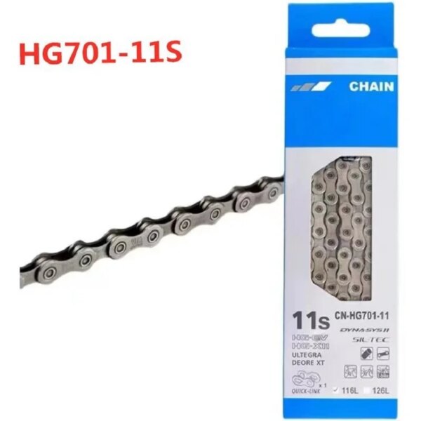 Nuevo 9/10/11 cadena para bicicleta de velocidades Deore HG54 HG95 HG901 HG73 HG701 11V MTB cadena 118L 116 eslabones bicicleta de montaña 10S cadenas