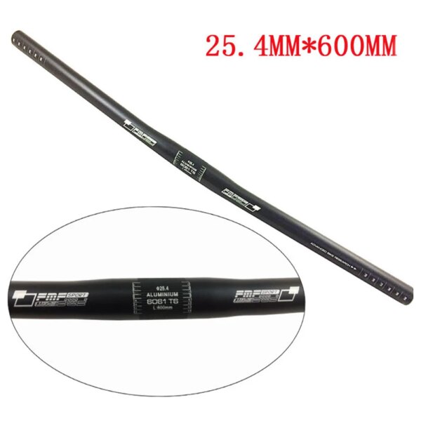 Nuevo manillar de aluminio BMXs MTB bicicleta de montaña bicicleta 600mm Riser 25,4mm Bar profesional para MTB bicicleta piezas de bicicleta de carretera