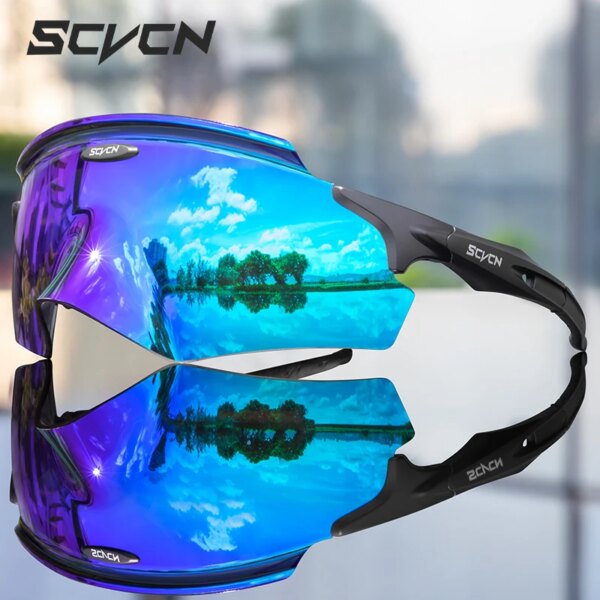 Nuevas gafas de sol de ciclismo a la moda para hombres y mujeres, gafas de protección para correr y conducir deportes al aire libre, gafas para bicicleta, lentes HD