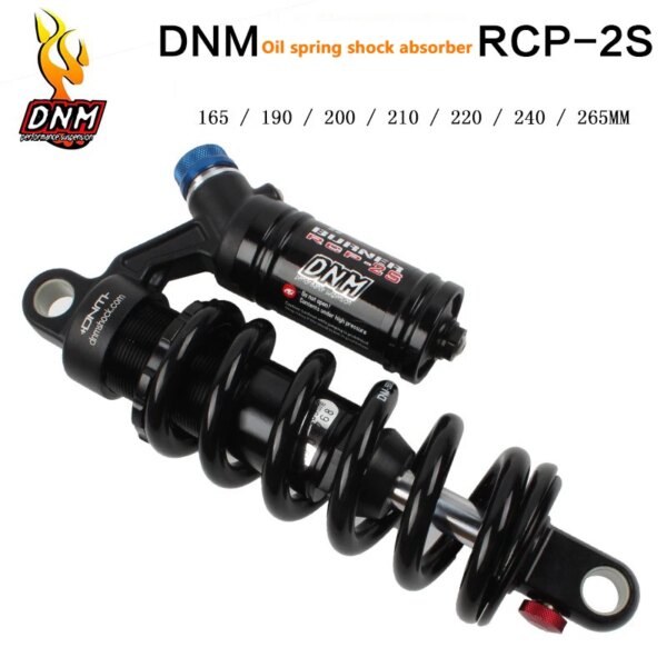 Nuevo para DNM BURNER RCP2S amortiguador trasero cuesta abajo bicicleta MTB 165-265mm compresión de rebote precarga cuesta abajo para piezas de motocicletas