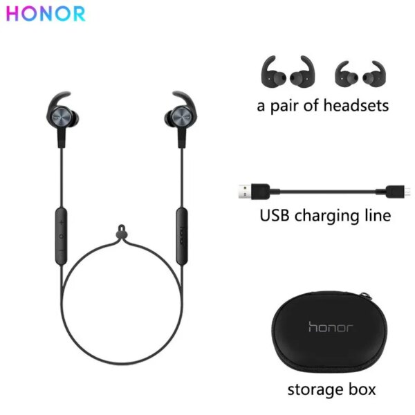 Nuevo auricular Honor XSport AM61 conexión inalámbrica Bluetooth con micrófono estilo intrauditivo carga fácil auriculares para Huawei IOS Android