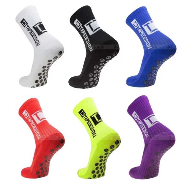 Nuevos calcetines de fútbol antideslizantes para hombre, calcetines deportivos gruesos transpirables suaves de alta calidad para correr, ciclismo, senderismo, calcetines de fútbol para mujer