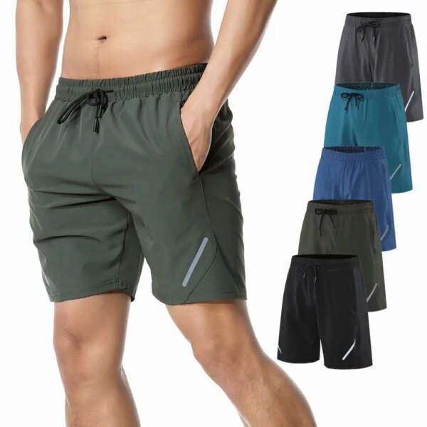 Nuevos pantalones cortos para correr para hombre, ropa deportiva para gimnasio, pantalones cortos de entrenamiento para Fitness, pantalones deportivos para hombre, bragas de Entrenamiento de fútbol de baloncesto y tenis