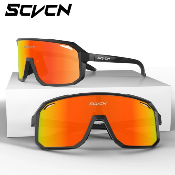 Nuevo Gafas de sol fotocromáticas Scvcn para mujer UV400, gafas de ciclismo para hombre, gafas de seguridad para bicicleta de montaña, gafas deportivas