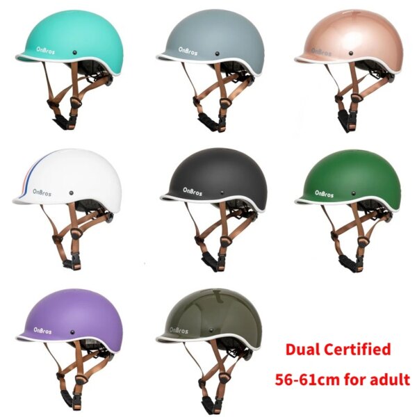 OnBros Casco de equitación urbano Casco de seguridad para bicicleta al aire libre Casco de ciclismo de carretera para hombres y mujeres