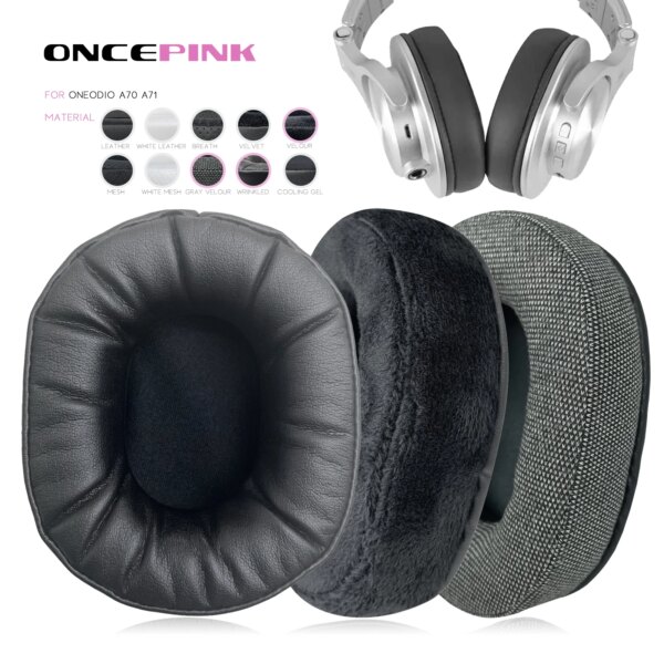 Almohadillas de repuesto Oncepink para auriculares Oneodio A70, A71, almohadillas gruesas, orejeras para diadema