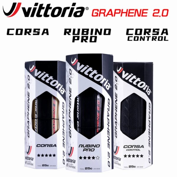 Neumático original Vittoria CORSA CONTROL RUBINO PRO CORSA para bicicleta de carretera 23C 25C 28C Graphene2.0, neumático de carrera plegable sin cámara de resistencia