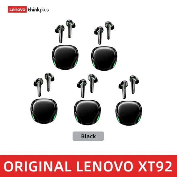 Original Lenovo XT92 5 uds auriculares inalámbricos Control táctil auriculares Bluetooth estéreo HD hablando con micrófono auriculares inalámbricos