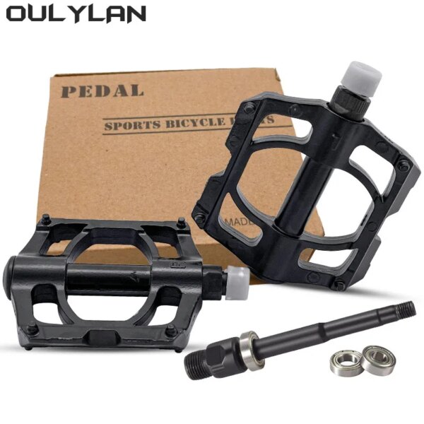 Accesorios Oulylan pedales de bicicleta antideslizantes 3 rodamientos Pedal de bicicleta de montaña ultraligero Pedal de bicicleta de carretera pedales de plataforma ancha bicicleta