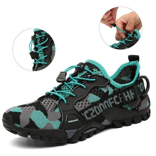 Zapatos de senderismo antideslizantes para exteriores, zapatos transpirables para hombre para la playa, zapatillas de entrenamiento, talla de zapatillas 36-47, zapatos para mujer, senderismo