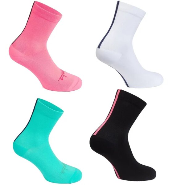 Calcetines de ciclismo de carreras al aire libre para hombre y mujer, calcetines deportivos profesionales Unisex, calcetines transpirables para bicicleta de carretera