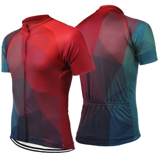 Camiseta deportiva para hombre y mujer, ropa de manga corta, Jersey de carretera, chaqueta de ciclismo, Baberos para correr a prueba de sudor, para deportes al aire libre, 2024