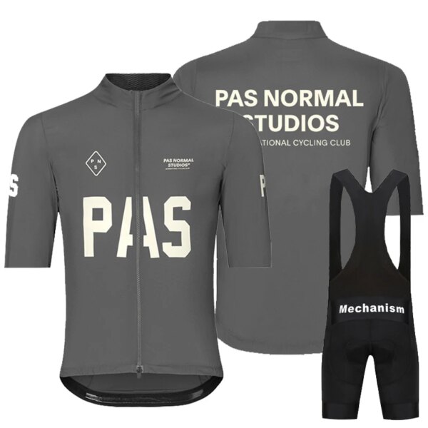 PAS 2024 Conjunto de Jersey de Ciclismo para hombre, Ropa de Ciclismo transpirable de verano, camisa de bicicleta, uniforme, Ropa de Ciclismo, pantalones con pechera