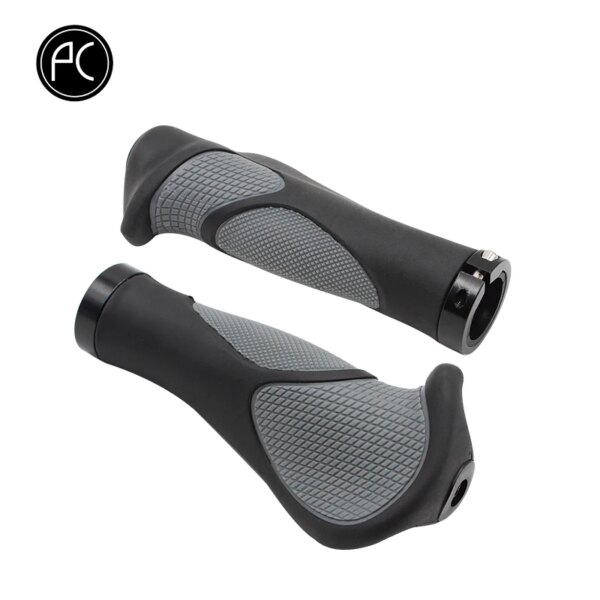 PCycling-empuñaduras ergonómicas para bicicleta, manillar con carcasa de goma TPR, tono antideslizante, reposamanos de ciclista MTB, extremo de barra de absorción de impacto