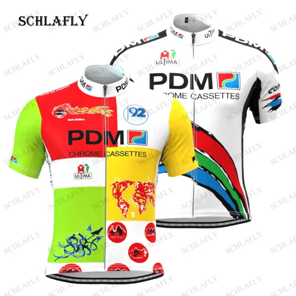 PDM 1992, camiseta de ciclismo para hombre, camiseta retro de verano de manga corta para bicicleta, camiseta de carretera, ropa de ciclismo schlafly