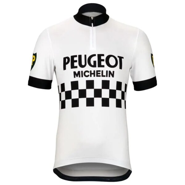 PEUGEOTful TEAM 2 colores Retro clásico Ciclismo Jerseys bicicleta de carreras verano manga corta Ropa Ciclismo Maillot